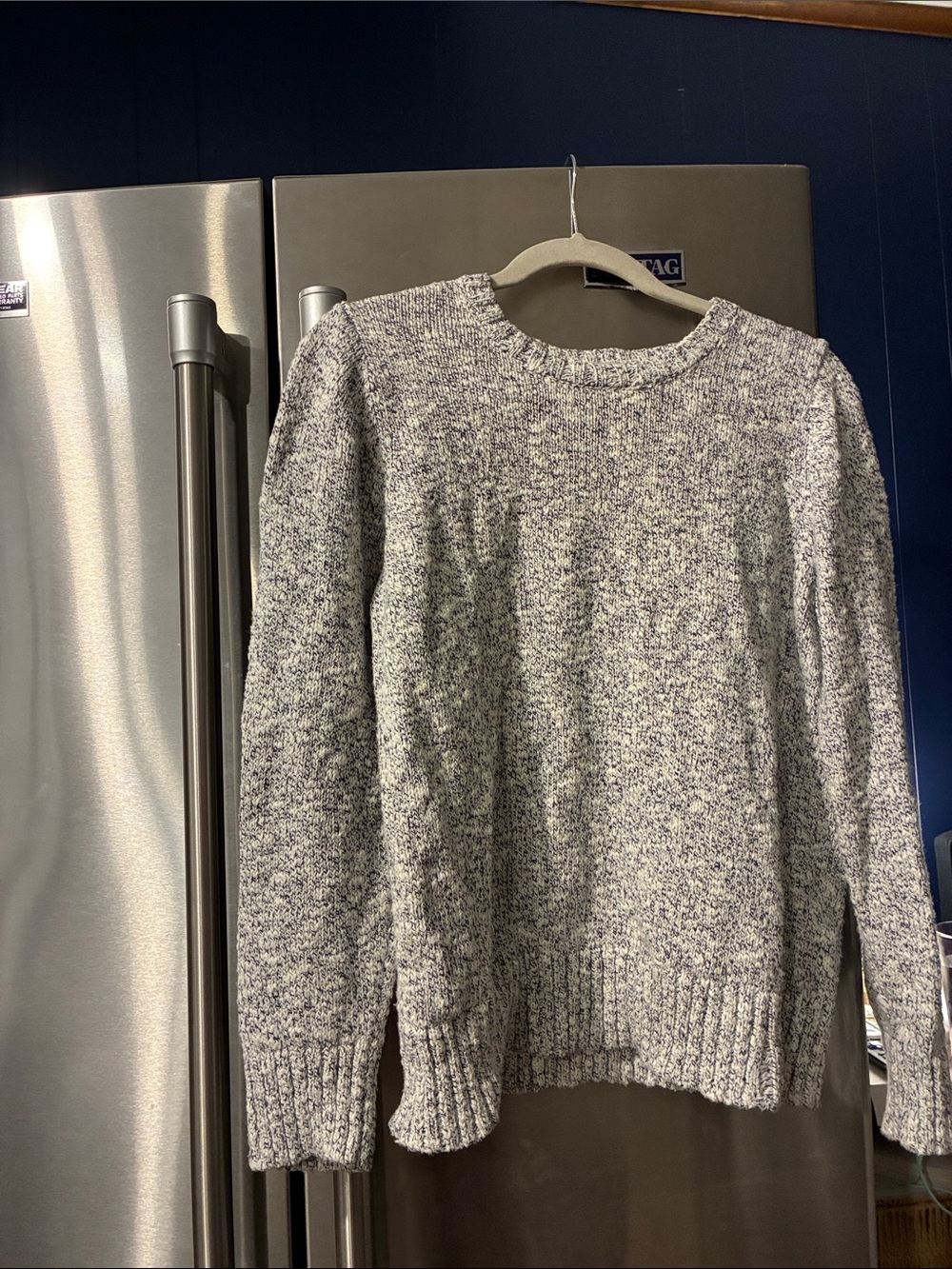 L.L. Bean Marled Gray Crewneck Sweater